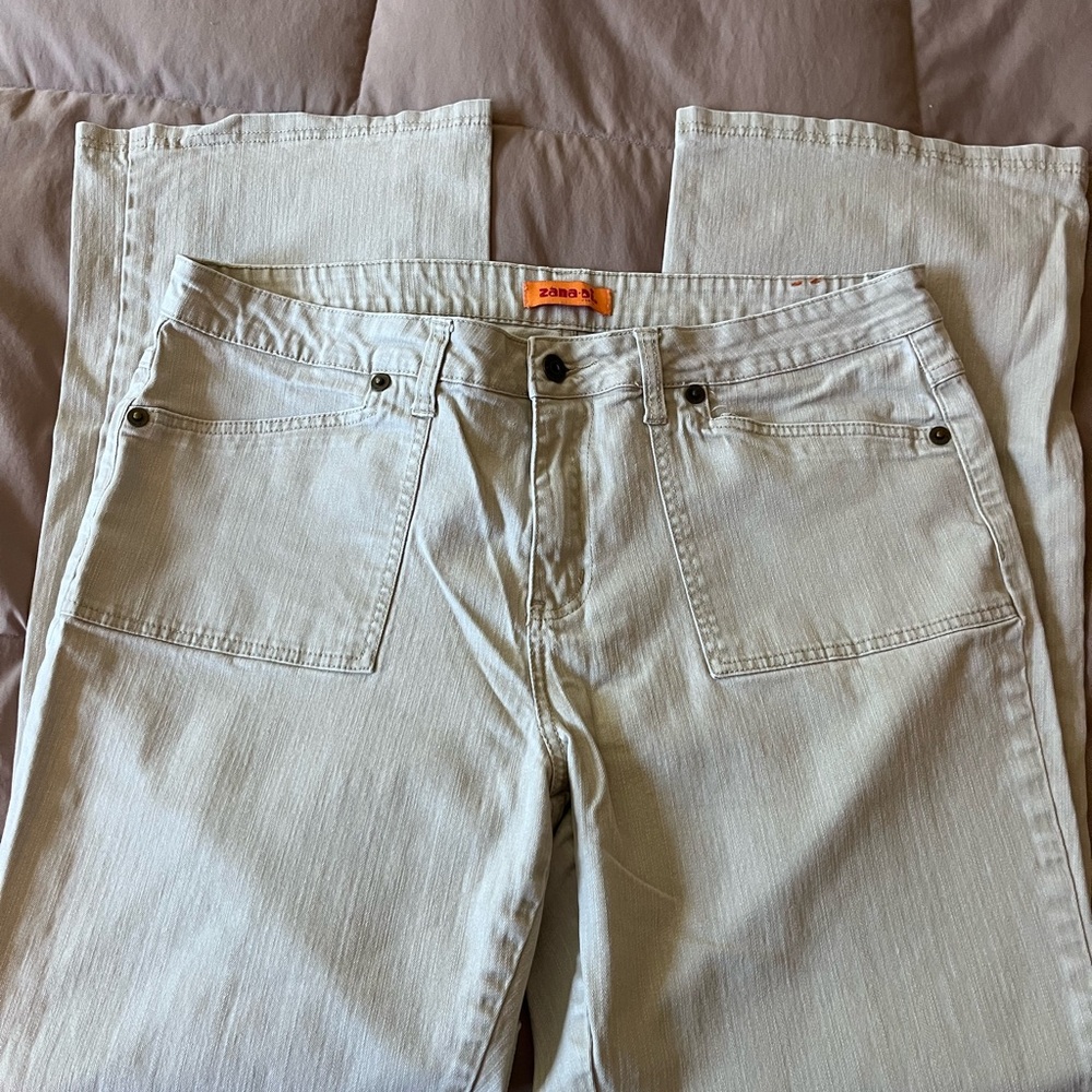 Zana Di Beige Denim Jeans